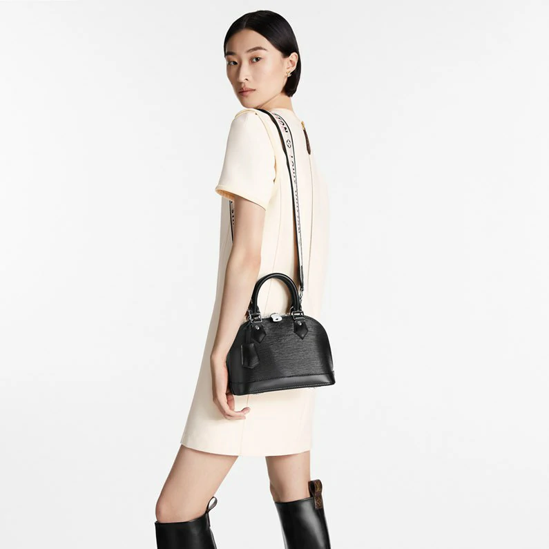 Louis Vuitton Alma Bb Bag Epi nahkainen käsilaukku - Musta