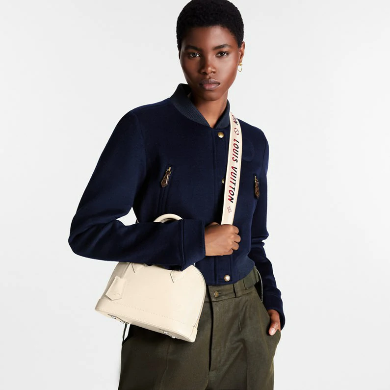 Louis Vuitton Alma Bb Bag Epi nahkainen käsilaukku - Quartz White
