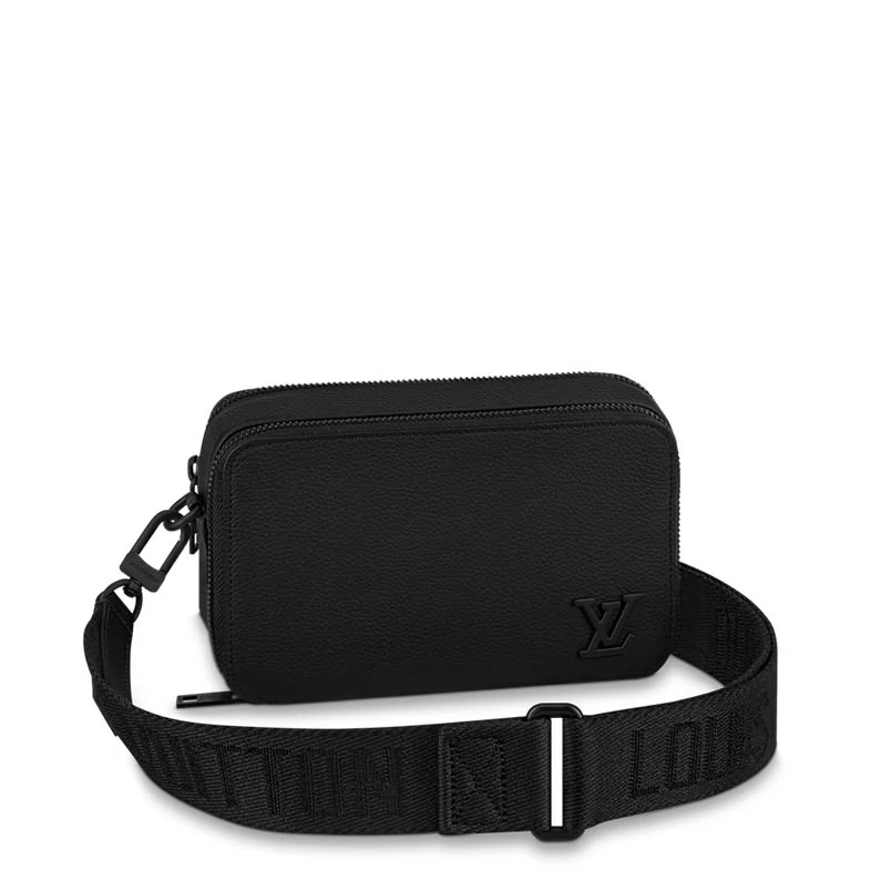 Louis Vuitton Alpha Wearable Wallet Lv Aerogram Laukut - Musta