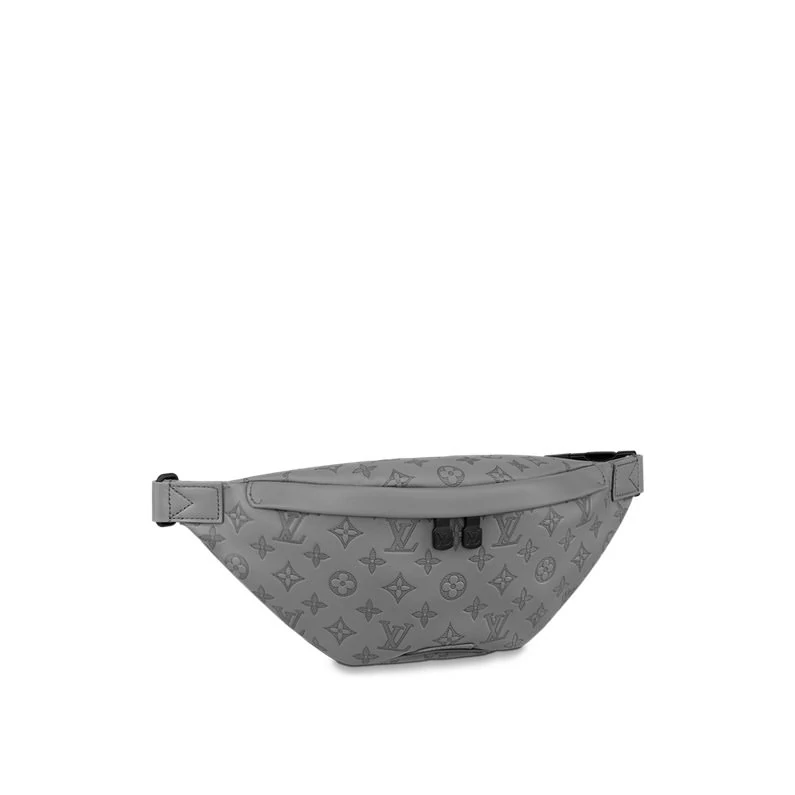 Louis Vuitton Discovery Bumbag Monogram Shadow -nahkalaukut - Antrasiitinharmaa