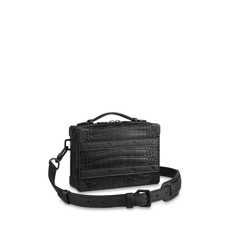 Louis Vuitton Handle Soft Trunk Bag Krokotiili Matte Laukut - Croco Mattamusta