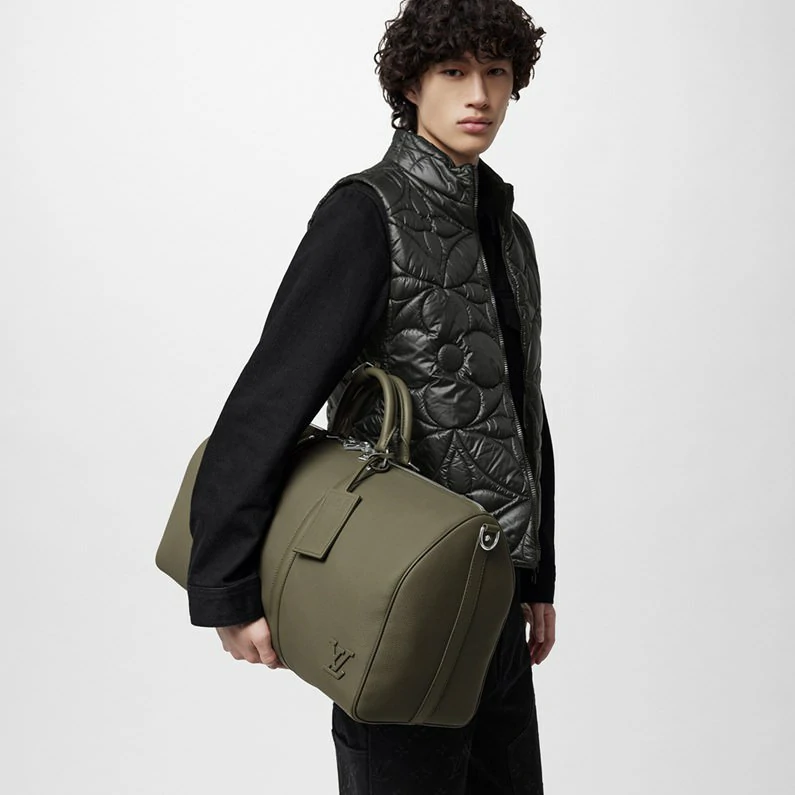 Louis Vuitton Keepall Bandoulière 50 Bag Lv Aerogram Travel - Khaki Green