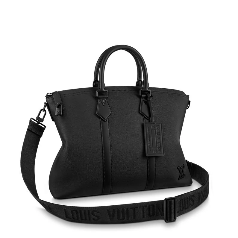Louis Vuitton Lock It Kangaskassi Lv Aerogram Bags - Musta