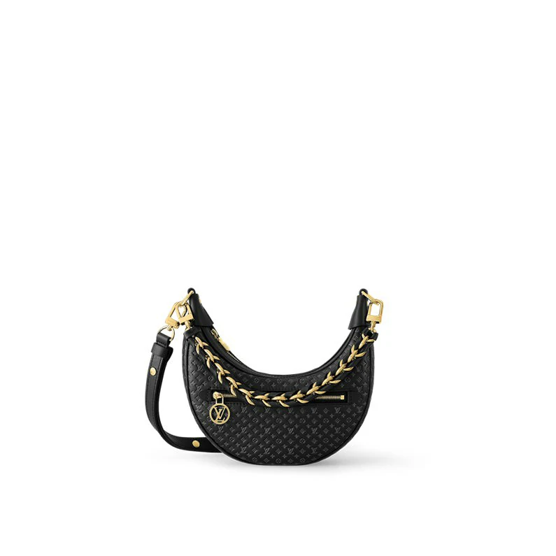 Louis Vuitton Loop Fashion nahkainen käsilaukku - Musta
