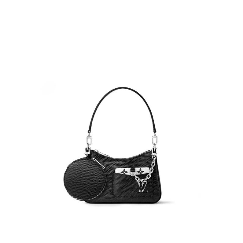 Louis Vuitton Marellini Bag Epi nahkainen käsilaukku - Musta