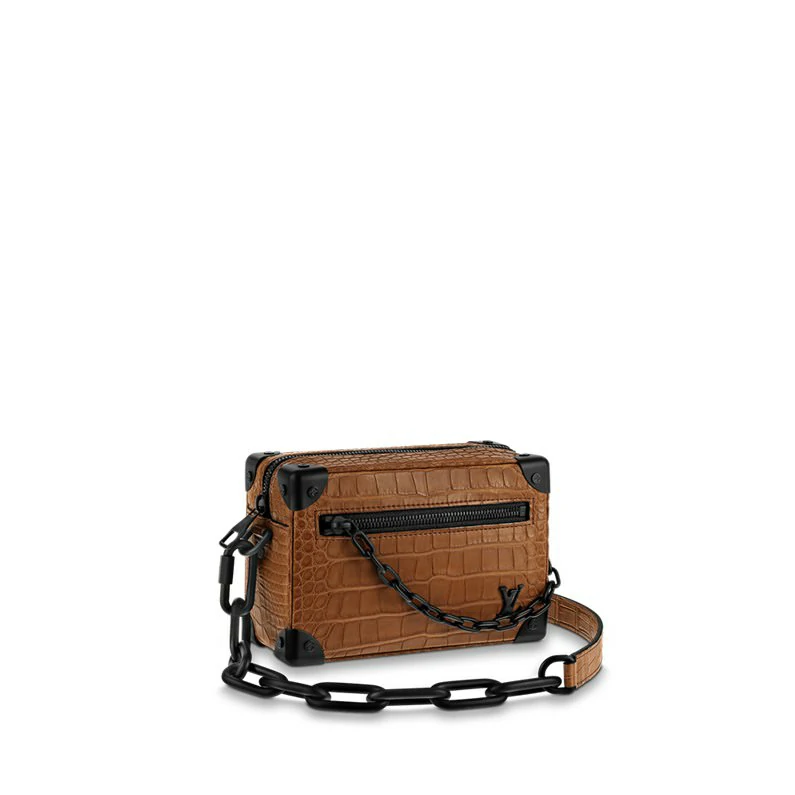 Louis Vuitton Mini Soft Trunk Bag Crocodilien Matte Laukut - Ruskea ruskea