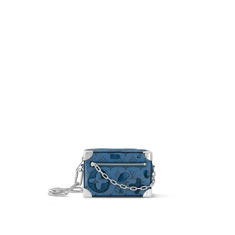 Louis Vuitton Mini Soft Trunk Monogram muut kangaskassit - Abyss Blue
