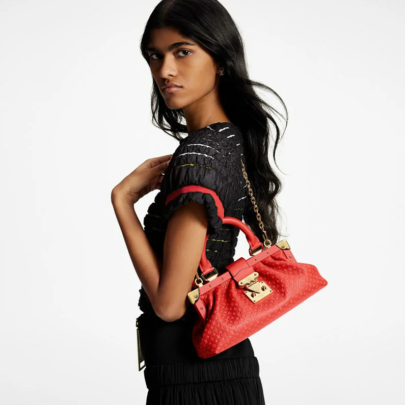 Louis Vuitton Monogram Clutch Fashion nahkainen käsilaukku - Punainen
