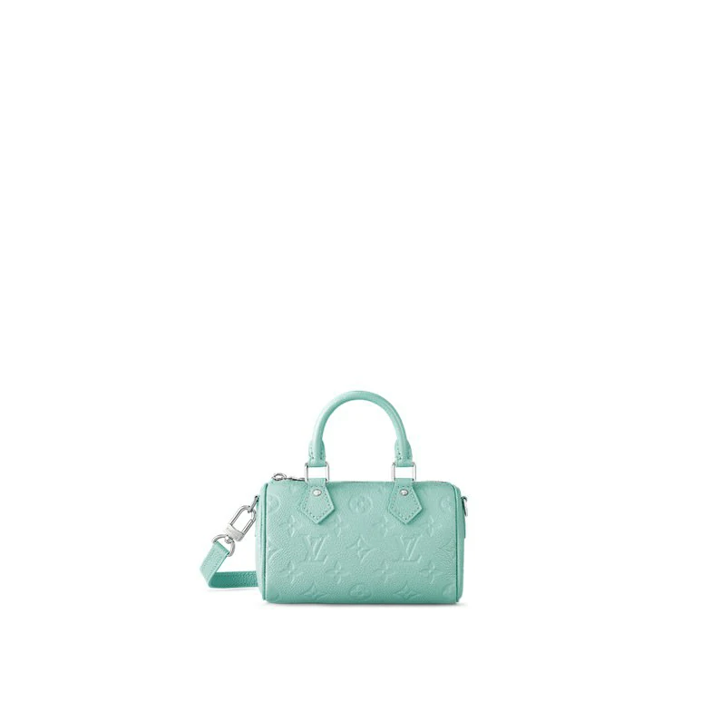 Louis Vuitton Nano Speedy Monogram Empreinte -nahkalompakot ja pienet nahkatavarat - Pearly Lagoon Turquoise