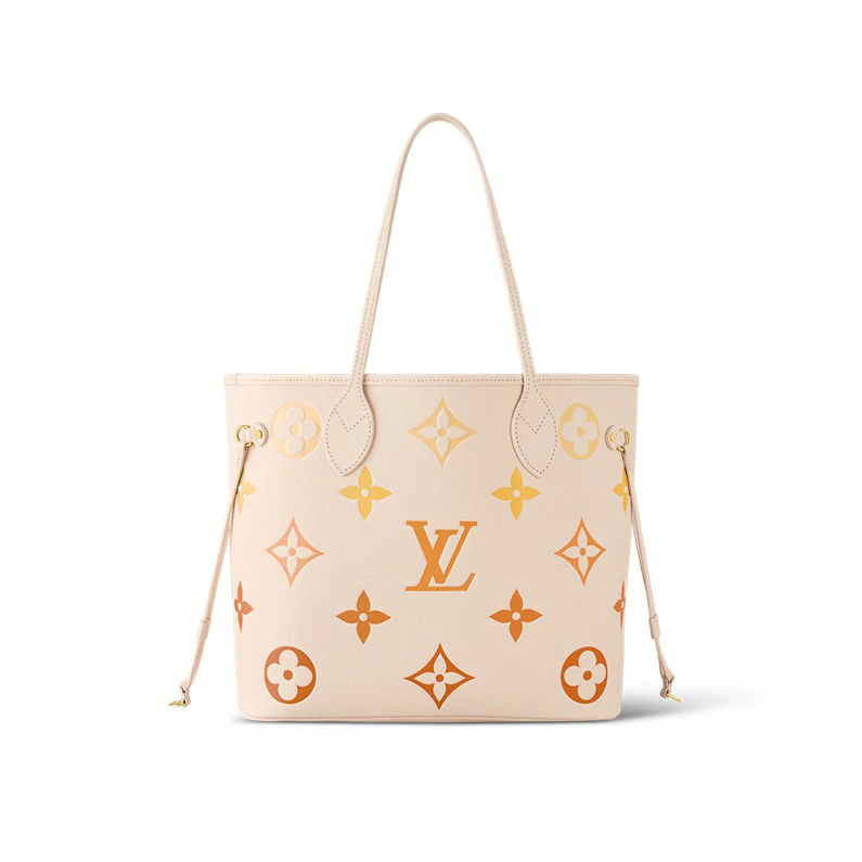 Louis Vuitton Neverfull MM Monogram Empreinte nahkainen käsilaukku - Neutraali gradientti