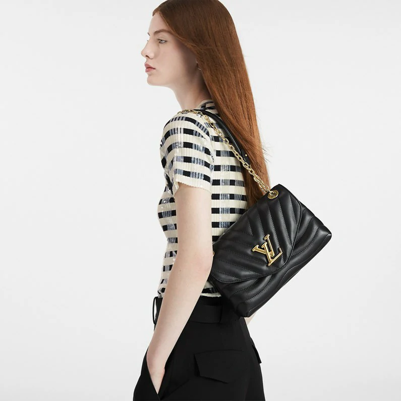 Louis Vuitton New Wave MM ketjulaukku New Wave käsilaukku - Musta