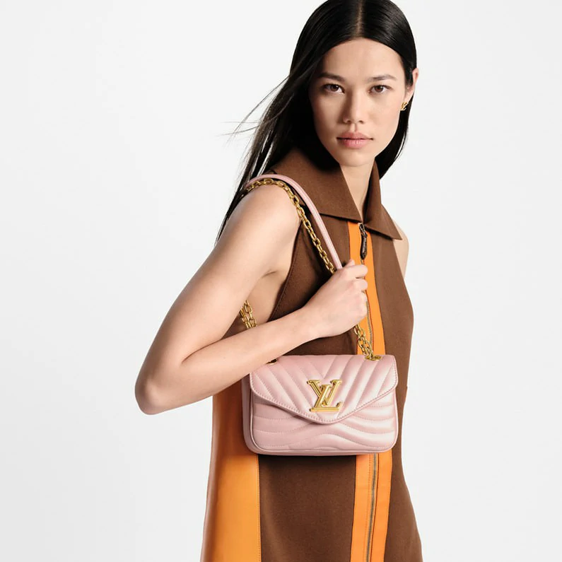 Louis Vuitton New Wave PM ketjulaukku New Wave käsilaukku - Ruusukukanvaaleanpunainen