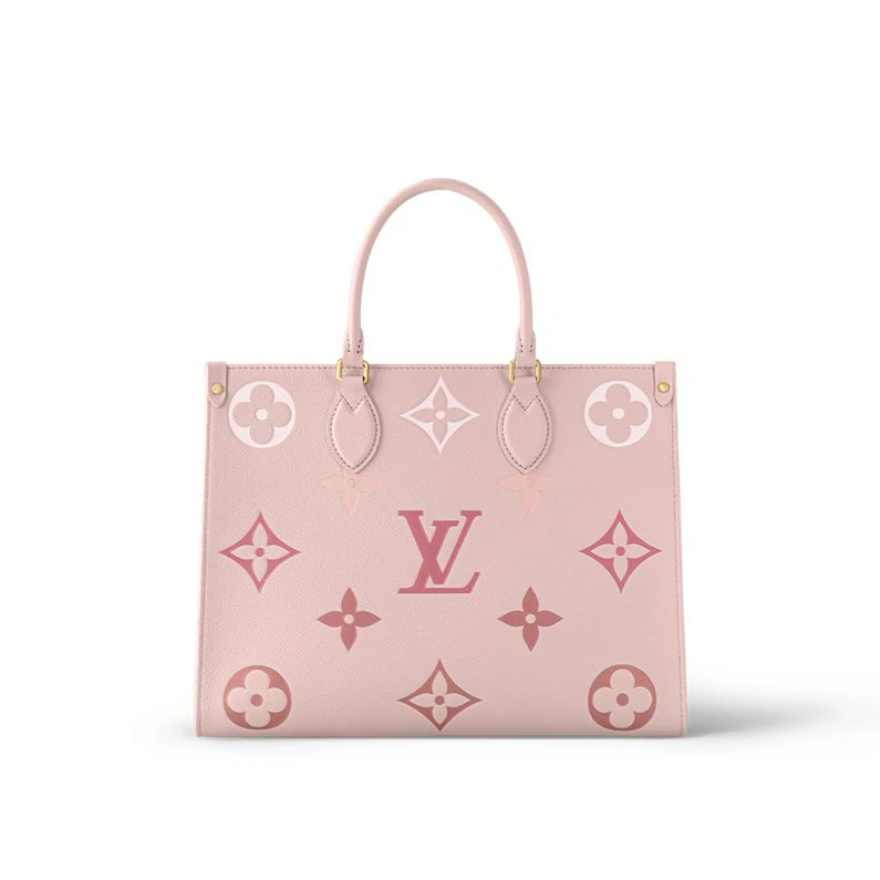 Louis Vuitton Onthego MM Monogram Empreinte nahkainen käsilaukku - Gradient Pink