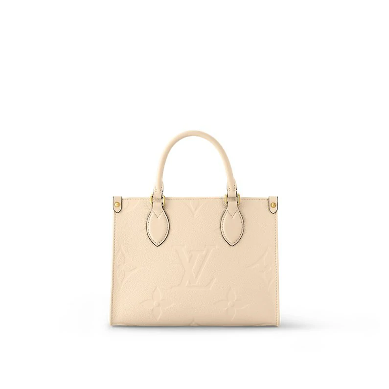 Louis Vuitton Onthego PM Monogram Empreinte nahkainen käsilaukku - Kermanvärinen beige