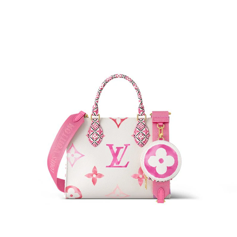 Louis Vuitton Onthego PM Muu Monogram Canvas -käsilaukku - Vaaleanpunainen