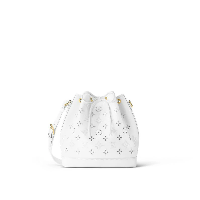 Louis Vuitton Petit Noé Bucket Bag Muoti nahkainen käsilaukku - Valkoinen
