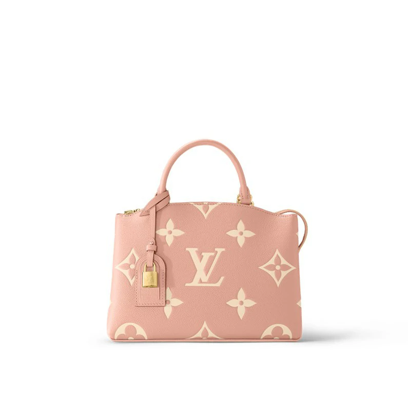 Louis Vuitton Petit Palais Laukku Bicolour Monogram Empreinte nahkainen käsilaukku - Rose Trianon Pink/Crème Beige