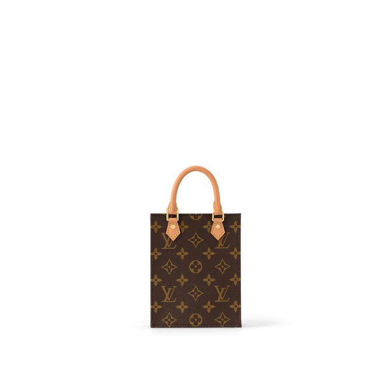 Louis Vuitton Petit Sac Plat Bag Monogrammikangaslompakot ja pienet nahkatavarat