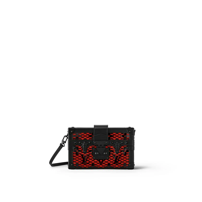 Louis Vuitton Petite Malle Bag Muoti nahkainen käsilaukku - Musta