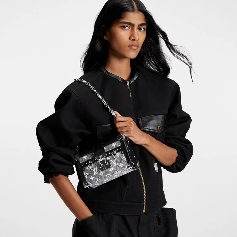 Louis Vuitton Petite Malle Bag Muu Monogrammi Canvas Käsilaukku - Harmaa