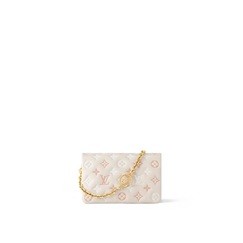 Louis Vuitton Pochette Coussin Fashion nahkalompakot ja pienet nahkatavarat - Kermainen