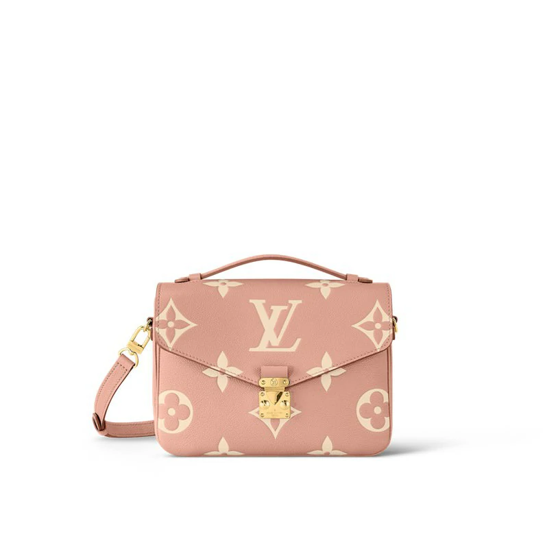 Louis Vuitton Pochette Métis Bag Bicolour Monogram Empreinte nahkainen käsilaukku - Trianon Pink/Cream