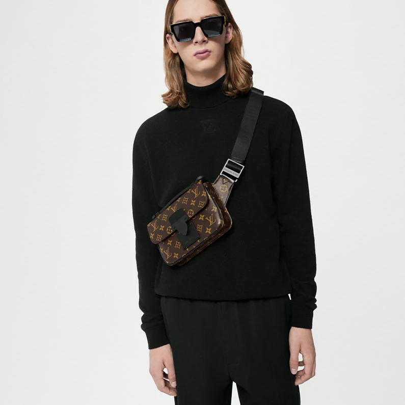 Louis Vuitton S Lock Sling Bag Monogram Macassar Canvas Laukut