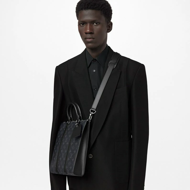 Louis Vuitton Sac Plat Cross Bag Monogram Eclipse Canvas Laukut