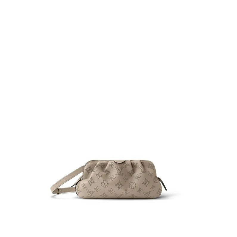 Louis Vuitton Scala Mini Pussi Mahina-nahkaiset lompakot ja pienet nahkatavarat - Galet Grey