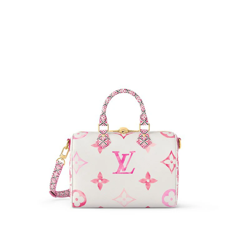 Louis Vuitton Speedy Bandoulière 25 Muu Monogrammi Canvas-käsilaukku - Vaaleanpunainen