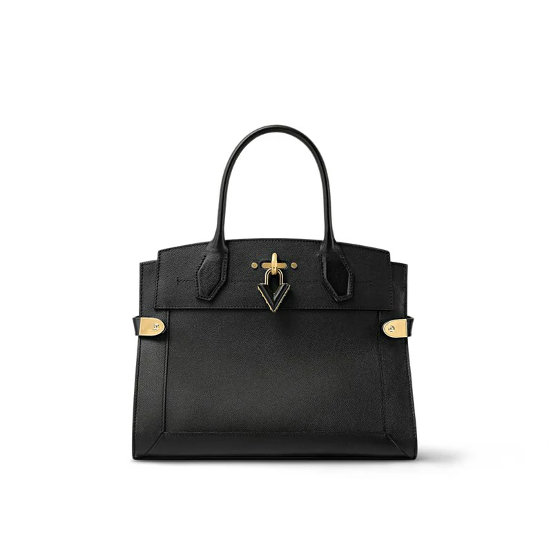 Louis Vuitton Steamer MM Bag Fashion nahkainen käsilaukku - Musta
