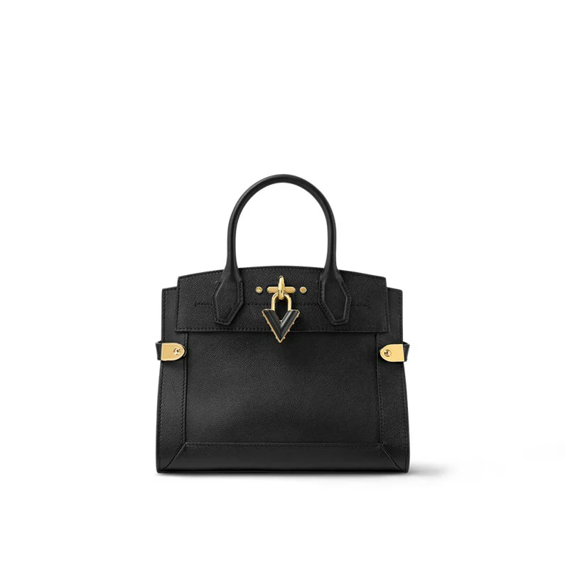 Louis Vuitton Steamer PM Bag Fashion nahkainen käsilaukku - Musta