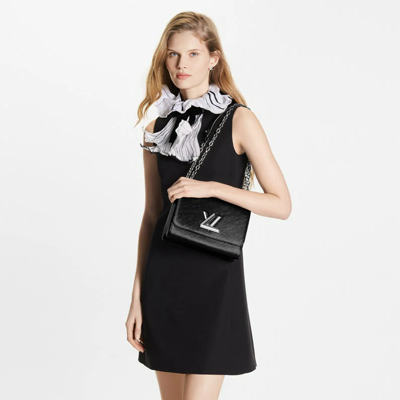 Louis Vuitton Twist MM Bag Epi nahkainen käsilaukku - Musta