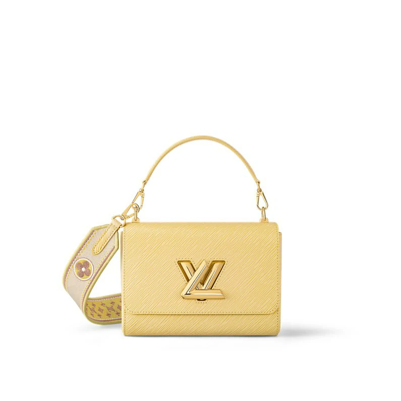 Louis Vuitton Twist MM Epi nahkainen käsilaukku - Plume Yellow