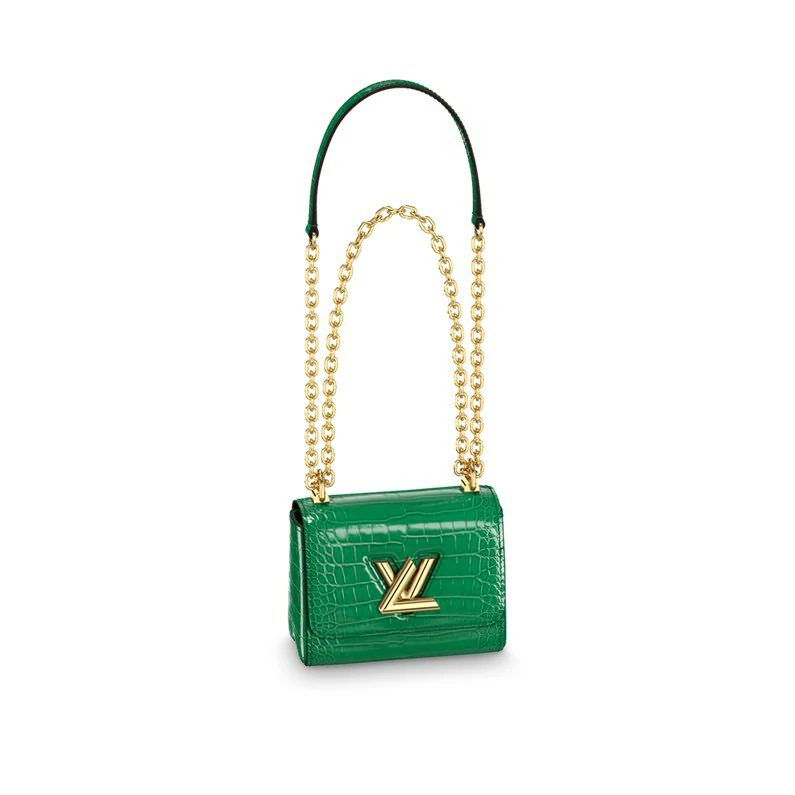 Louis Vuitton Twist Mini Shiny Crocodile -käsilaukku - Emeraude Green