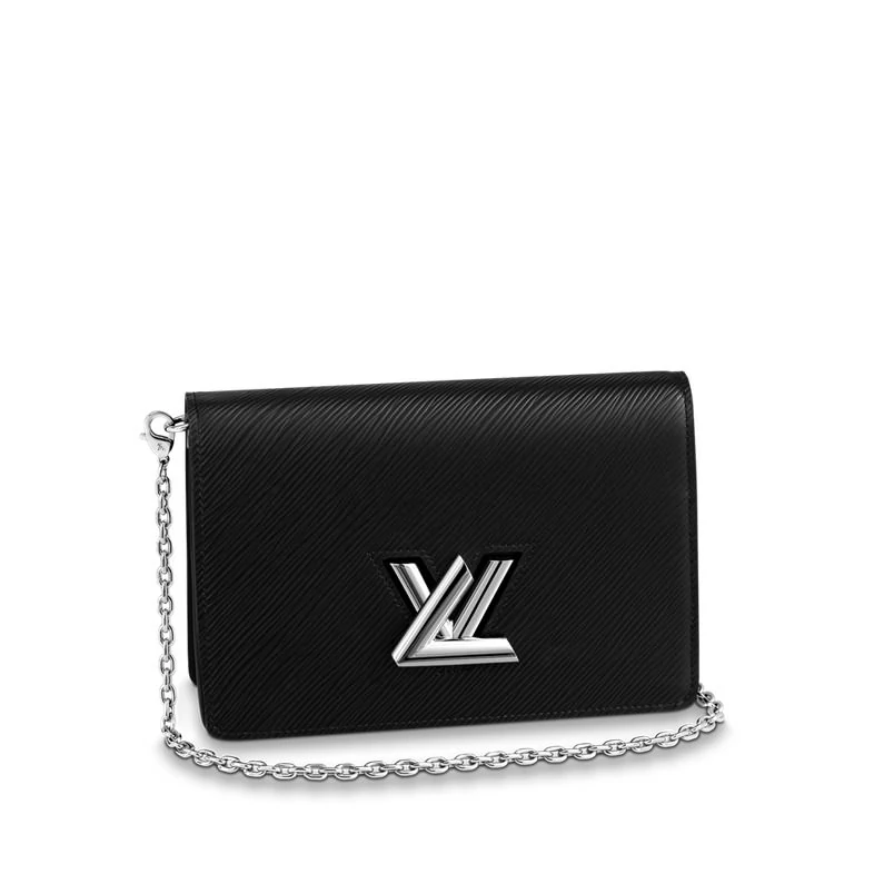 Louis Vuitton Twist -hihnaketjupussi Epi-nahkalompakot ja pienet nahkatavarat - Musta