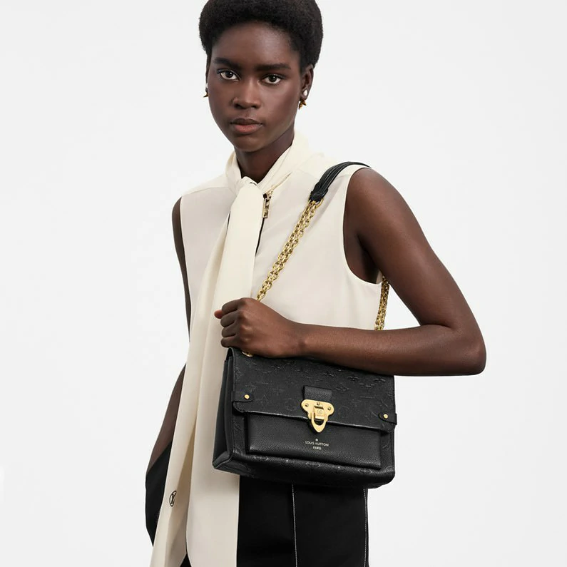 Louis Vuitton Vavin PM Monogram Empreinte nahkainen käsilaukku - Musta