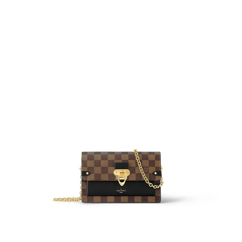 Louis Vuitton Vavin -ketjulompakko Damier Ebene Canvas-lompakot ja pienet nahkatavarat - Musta
