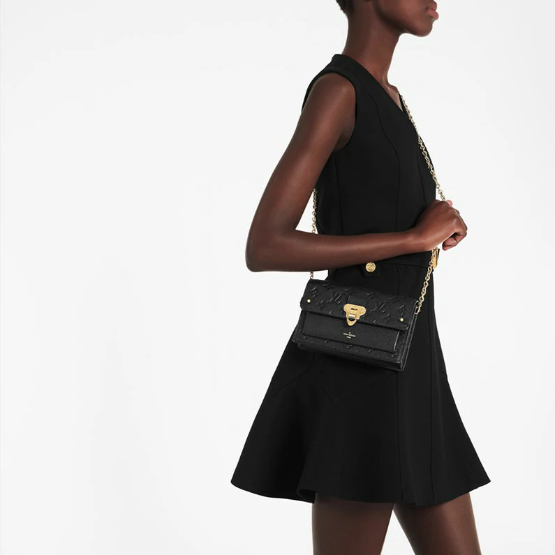 Louis Vuitton Vavin -ketjulompakko Monogrammi Empreinte-nahkalompakot ja pienet nahkatavarat - Musta
